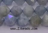 CAQ792 15.5 inches 10mm faceted nuggets aquamarine gemstone beads