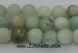 CAQ836 15.5 inches 6mm faceted round aquamarine beads wholesale