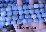 CAQ863 15.5 inches 10*12mm - 12*14mm faceted nuggets aquamarine beads