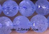 CAQ887 15.5 inches 8mm faceted round natural aquamarine beads