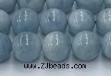 CAQ906 15.5 inches 6mm round aquamarine gemstone beads