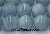 CAQ907 15.5 inches 8mm round aquamarine gemstone beads