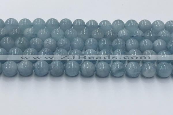 CAQ908 15.5 inches 10mm round aquamarine gemstone beads