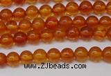 CAR106 15.5 inches 4mm round natural amber beads