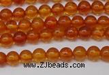 CAR106 15.5 inches 4mm round natural amber beads