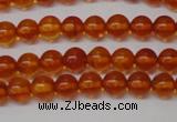 CAR111 15.5 inches 4mm round natural amber beads