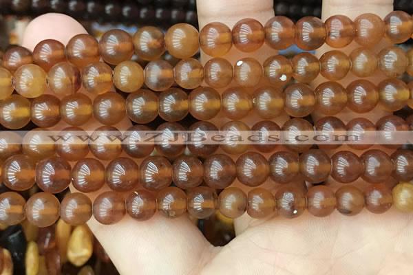 CAR238 15.5 inches 6mm - 7mm round natural amber beads wholesale