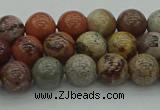 CAR351 15.5 inches 6mm round red artistic jasper beads wholesale