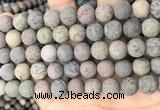 CAR373 15.5 inches 10mm round matte artistic jasper beads wholesale