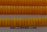 CAR408 15.5 inches 2*6mm rondelle synthetic amber beads wholesale