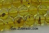 CAR522 15.5 inches 7mm - 8mm round natural amber beads wholesale