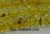 CAR522 15.5 inches 7mm - 8mm round natural amber beads wholesale