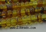 CAR537 15.5 inches 4*6mm rondelle natural amber beads wholesale