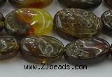 CAR548 15.5 inches 12*15mm - 13*17mm oval natural amber beads