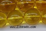 CAR567 15.5 inches 15mm - 16mm round natural amber beads wholesale