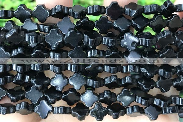 CARV37 15 inches 8mm carved flower onyx gemstone beads