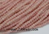 CAS01 15.5 inches 3mm round pink angel skin gemstone beads