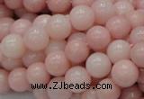 CAS05 15.5 inches 10mm round pink angel skin gemstone beads