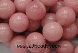 CAS07 15.5 inches 14mm round pink angel skin gemstone beads