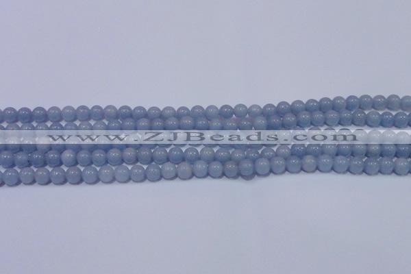 CAS200 15.5 inches 4mm round blue angel skin gemstone beads