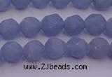 CAS210 15.5 inches 6mm faceted nuggets blue angel skin gemstone beads