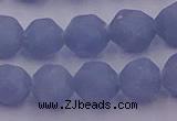 CAS213 15.5 inches 12mm faceted nuggets blue angel skin gemstone beads