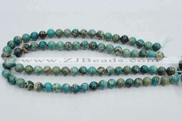 CAT01 15.5 inches 10mm round natural aqua terra jasper beads