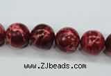 CAT165 15.5 inches 16mm round dyed natural aqua terra jasper beads