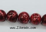 CAT166 15.5 inches 18mm round dyed natural aqua terra jasper beads