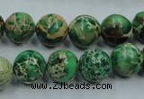 CAT222 15.5 inches 16mm round dyed natural aqua terra jasper beads