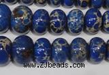 CAT301 15.5 inches 7*10mm – 15*20mm rondelle dyed aqua terra jasper beads