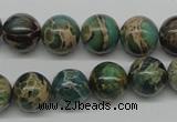 CAT5005 15.5 inches 12mm round natural aqua terra jasper beads