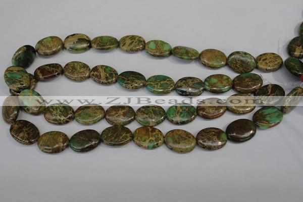 CAT5042 15.5 inches 15*20mm oval natural aqua terra jasper beads