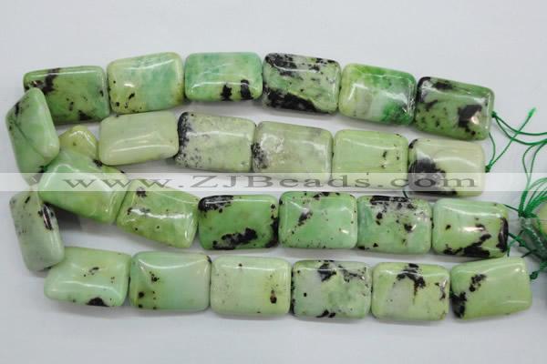 CAU206 15.5 inches 22*30mm rectangle Australia chrysoprase beads