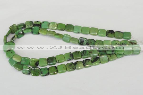 CAU35 15.5 inches 12*12mm square australia chrysoprase beads wholesale