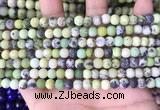 CAU477 15.5 inches 4mm round matte Australia chrysoprase beads