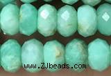CAU488 15.5 inches 5*8mm faceted rondelle Australia chrysoprase beads