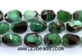 CAU559 15 inches 20*30mm - 23*33mm faceted nuggets Australia chrysoprase beads