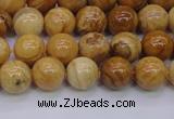 CAY03 15.5 inches 8mm round African yellow jasper beads wholesale