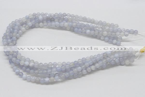 CBC01 15.5 inches 6mm round blue chalcedony beads wholesale