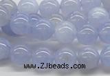 CBC03 15.5 inches 10mm round blue chalcedony beads wholesale