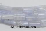 CBC07 15.5 inches 8*12mm rectangle blue chalcedony beads wholesale