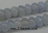 CBC20 15.5 inches 4*6mm rondelle blue chalcedony beads wholesale