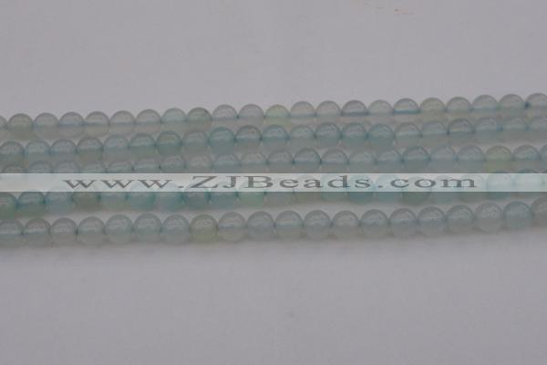 CBC202 15.5 inches 8mm round ocean blue chalcedony beads