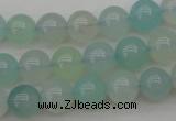 CBC203 15.5 inches 10mm round ocean blue chalcedony beads