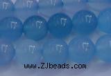 CBC253 15.5 inches 10mm A grade round ocean blue chalcedony beads