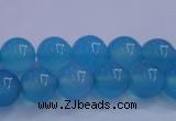 CBC262 15.5 inches 8mm AA grade round ocean blue chalcedony beads
