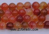 CBC410 15.5 inches 4mm AA grade round orange chalcedony beads