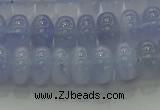 CBC442 15.5 inches 6*10mm rondelle blue chalcedony beads