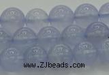 CBC452 15.5 inches 8mm round blue chalcedony beads wholesale